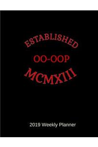 Established MCMXIII OO-OOP 2019 Weekly Planner