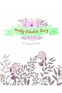 Weekly Schedule Diary