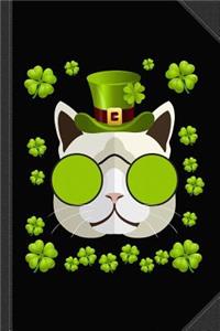 Irish Leprechaun Cat Journal Notebook
