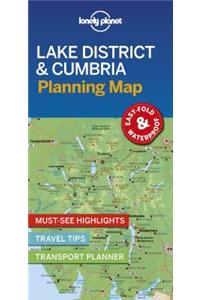 Lonely Planet Lake District & Cumbria Planning Map