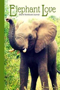 Elephant Love Blank Notebook Journal