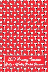 2019 Snoopy Charlie Daily - Weekly Pocket Planner