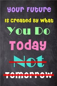 Your Future Is Created by What You Do Today Not Tomorrow