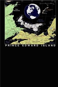 A Color Map of the Province Prince Edward Island in Canada Journal