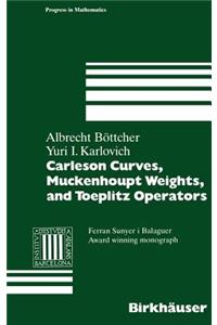 Carleson Curves, Muckenhoupt Weights, and Toeplitz Operators