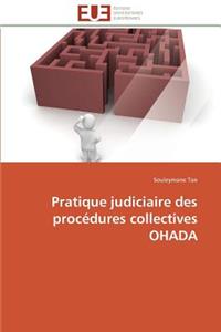 Pratique Judiciaire Des Procédures Collectives Ohada