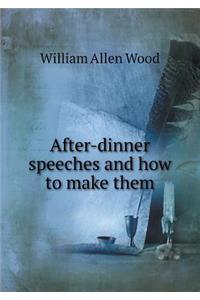 After-Dinner Speeches and How to Make Them