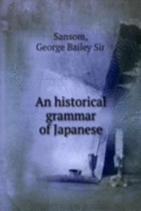 historical grammar of Japanese