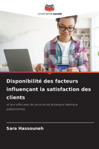 Disponibilité des facteurs influençant la satisfaction des clients