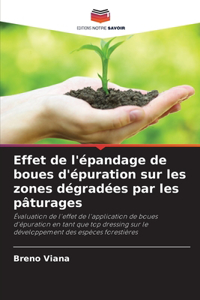 Effet de l'épandage de boues d'épuration sur les zones dégradées par les pâturages