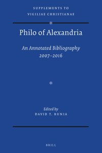 Philo of Alexandria: An Annotated Bibliography 2007-2016
