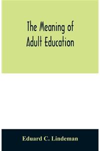 meaning of adult education