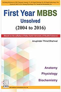 First Year MBBS Unsolved (2004-2016)