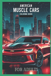 American muscle cars coloring book for adults