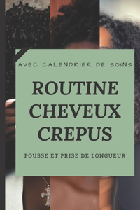 Routine de soins cheveux crépus
