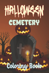 Halloween Cemetery Coloring Book