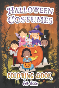 Halloween Costumes Coloring Book For Kids
