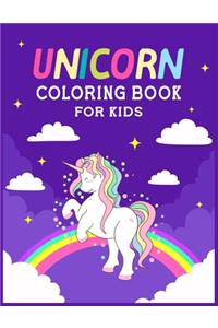 Unicorn coloring book for kids