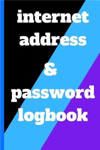 internet address and password logbook