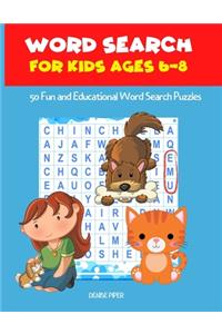 Word Search for Kids Ages 6-8