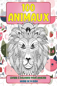 Livres à colorier pour adultes - Moins de 10 euro - 100 animaux