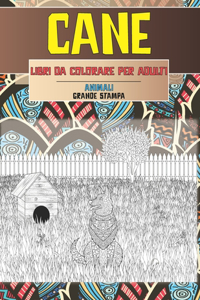 Libri da colorare per adulti - Grande stampa - Animali - Cane