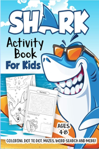 Shark Activity Book for Kids Ages 4-8