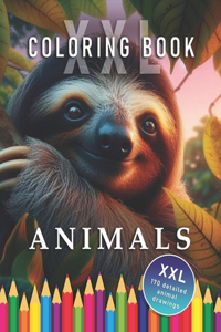 XXL Animal Coloring Book