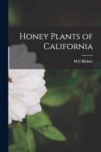 Honey Plants of California