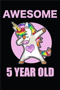 5th Birthday Dabbing Unicorn