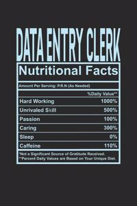 Data Entry Clerk Nutritional Facts