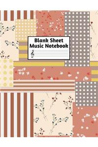Blank Sheet Music Notebook