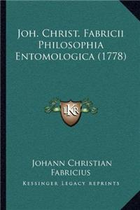 Joh. Christ. Fabricii Philosophia Entomologica (1778)