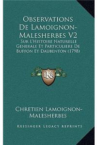 Observations De Lamoignon-Malesherbes V2