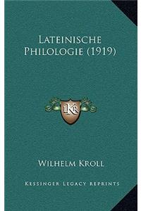 Lateinische Philologie (1919)