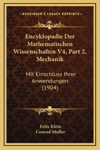 Encyklopadie Der Mathematischen Wissenschaften V4, Part 2, Mechanik