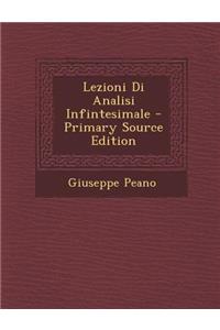 Lezioni Di Analisi Infintesimale