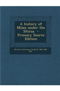 History of Milan Under the Sforza