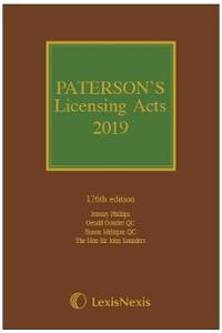 Paterson's Licensing Acts 2019