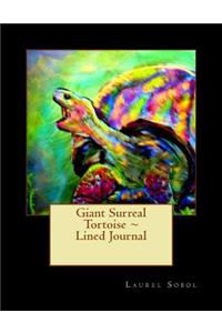 Giant Surreal Tortoise Lined Journal