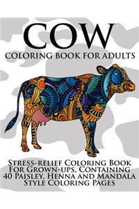 Cow Coloring Book For Adults