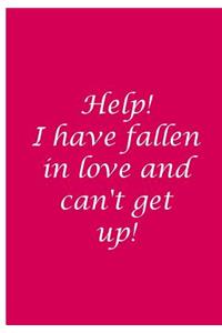 Help! I have fallen and can't get up! - Magenta Custom Journal / Blank Lined Pages