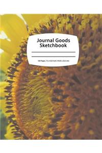Journal Goods Sketchbook - Bee Sunflower