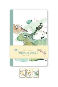 Imaginary Animals Set of 3 Blank Notebooks