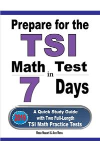 Prepare for the TSI Math Test in 7 Days