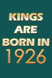 Kings Are Born In 1926 Notebook
