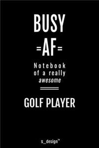 Notebook for Golf Players / Golf Player