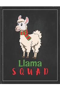 Llama Squad: Cute Alpaca Gifts Llama Llama Books for Kids Gratitude Kids Journal Write & Draw Children Diary