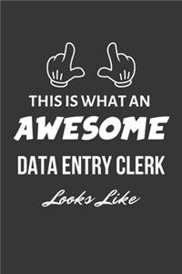 This Is What An Awesome Data Entry Clerk Looks Like Notebook