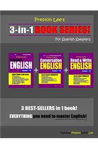 Preston Lee's 3-in-1 Book Series! Beginner English, Conversation English & Read & Write English Lesson 1 - 20 For Spanish Speakers